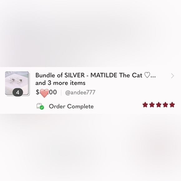 ROSE GOLD MATILDE The Cat Stainless Steel Earrings with Gift Bag - Picture 6 of 8